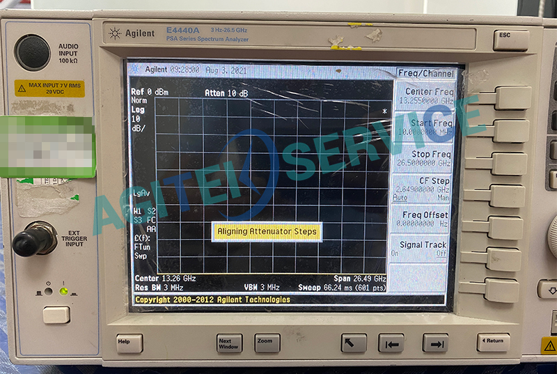 安捷伦频谱分析仪E4440A_26.5G衰减严重维修
